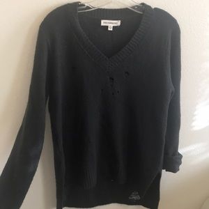 Distressed sweater